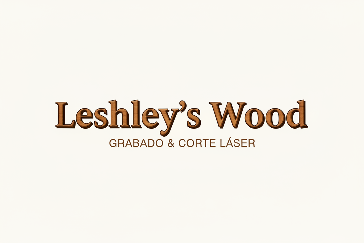Leshley's Wood Logo - Grabado & Corte Láser
