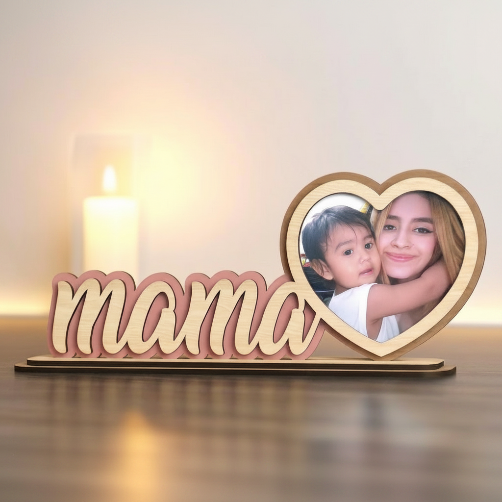 Porta retratos de madera