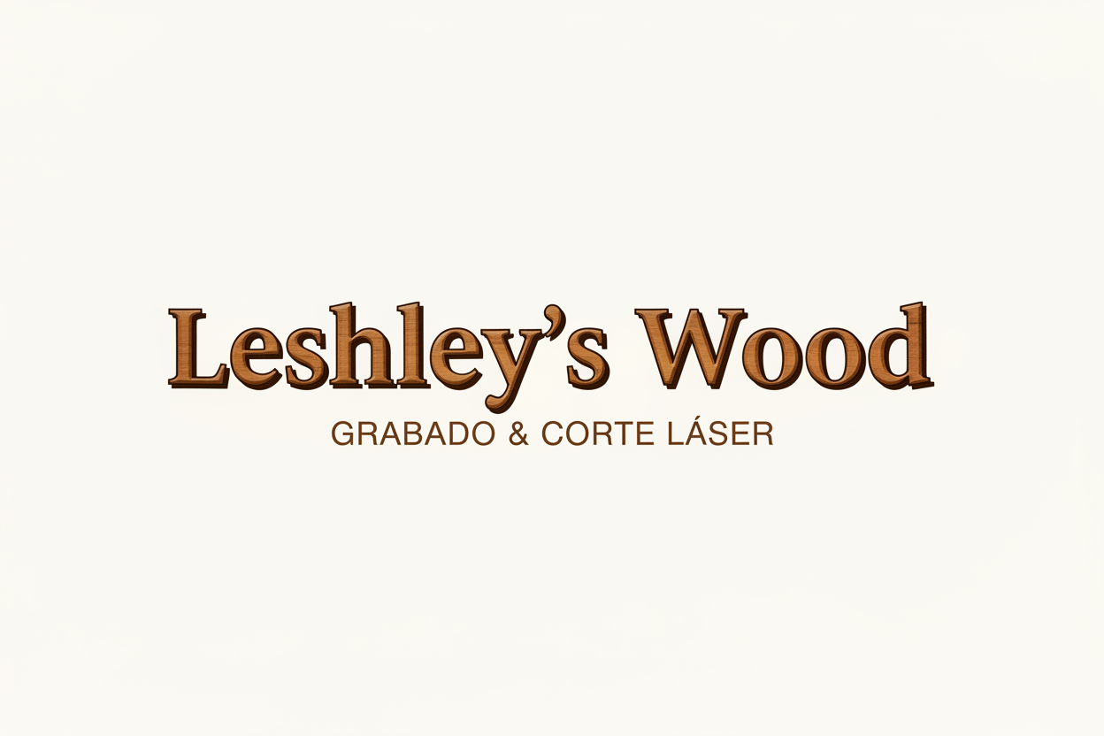 Leshley's Wood Logo - Grabado & Corte Láser