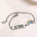 Pulsera dije de arcoiris