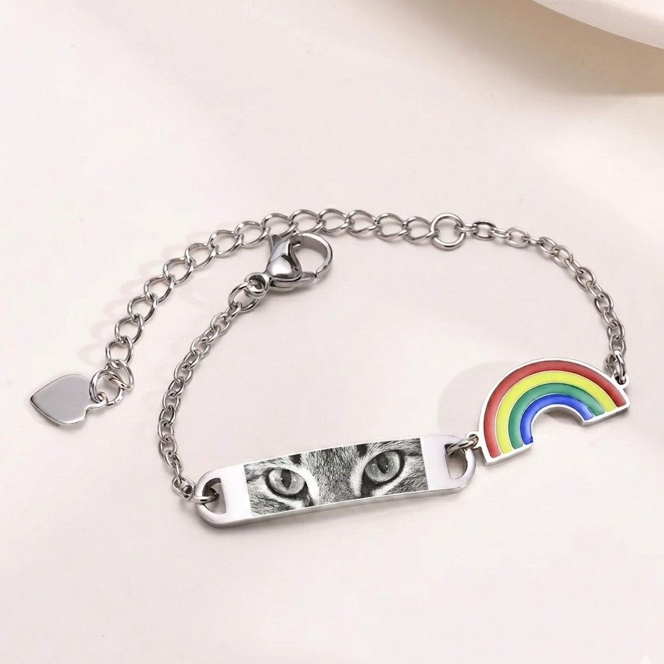 Pulsera dije de arcoiris