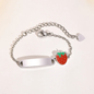 Pulsera con dije de fresa