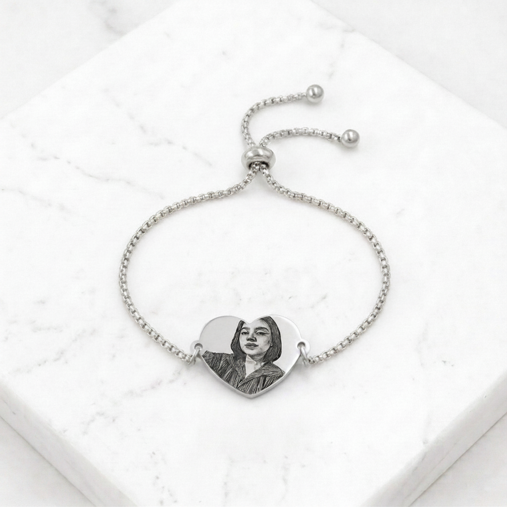 Pulsera corazon grande