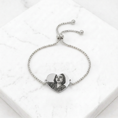 Pulsera corazón grande