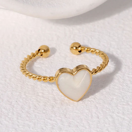 Anillos de Corazón Ajustables