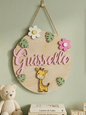 Cartel de nombre y animal personalizable