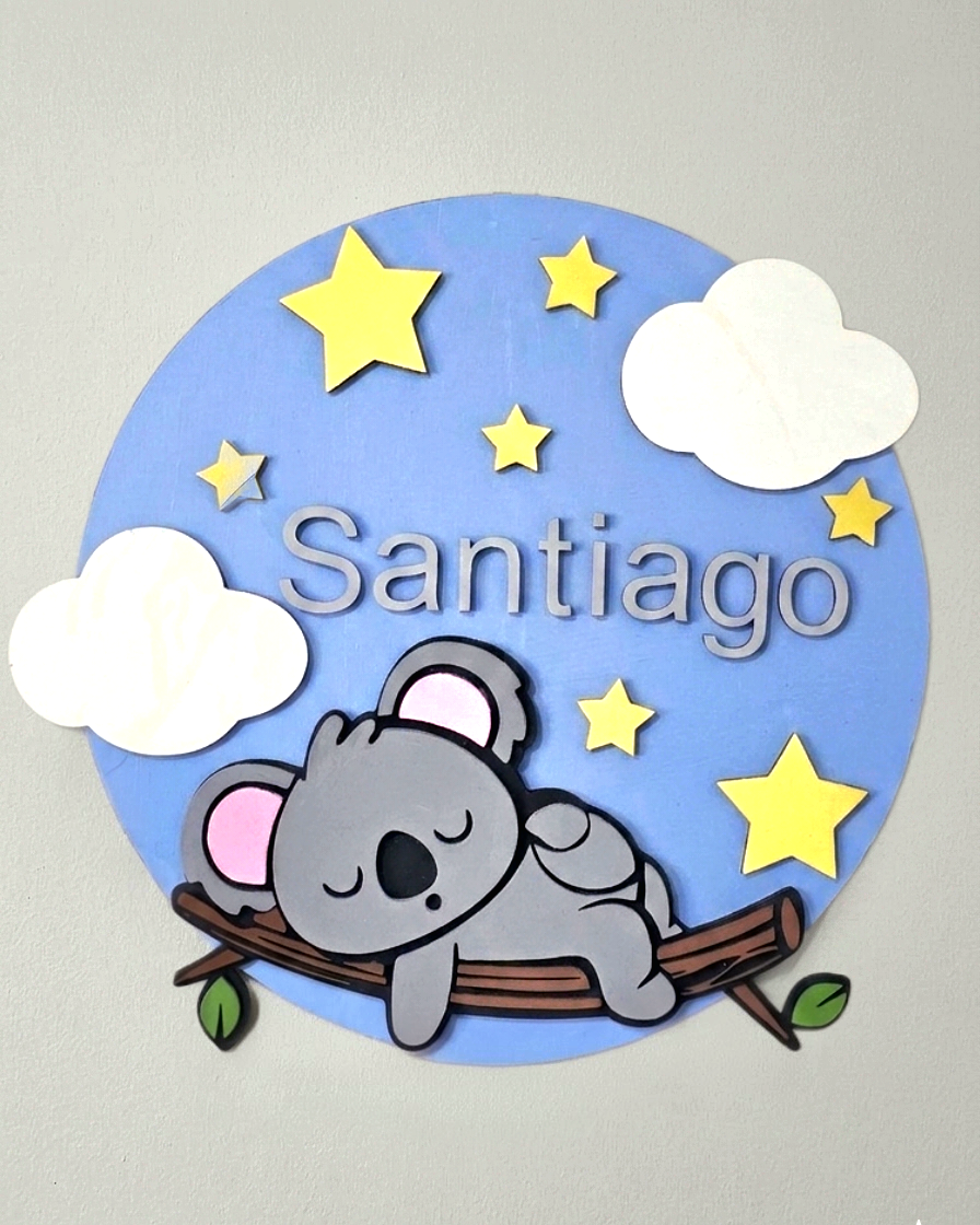 Cartel  koala dormilón