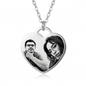 Cadenas placa de corazon