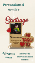 Porta retratos personalizable