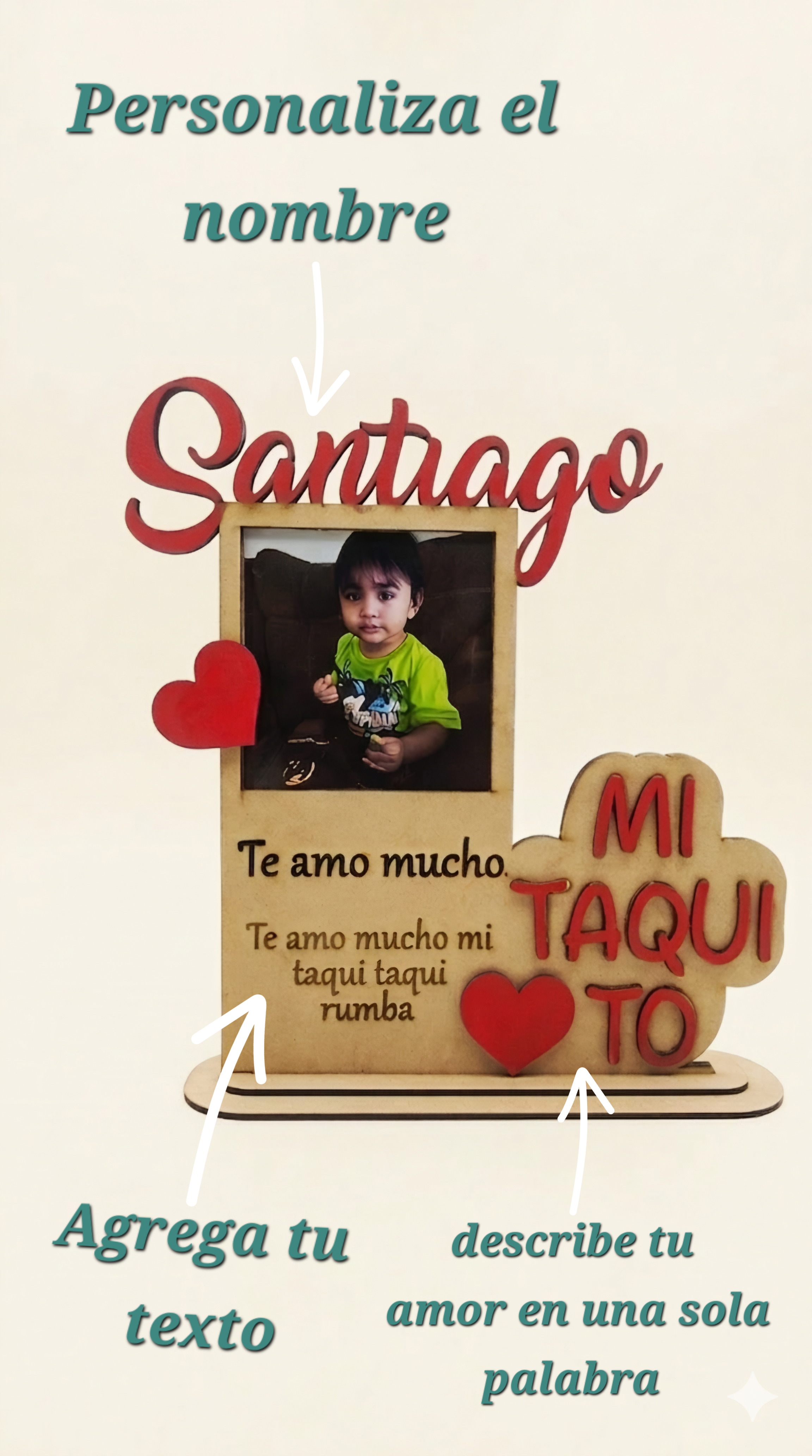 Porta retratos personalizable