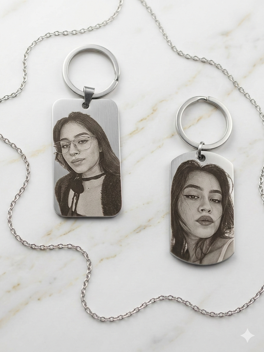 Llaveros rectangular (5cm x  2.8cm)