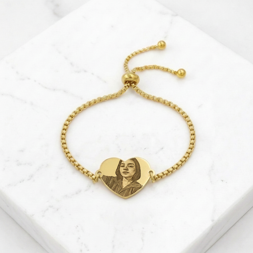 Pulsera corazon grande