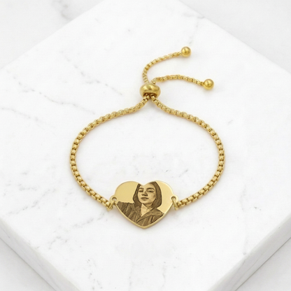 Pulsera corazón grande