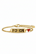 Pulsera con dije de corazon