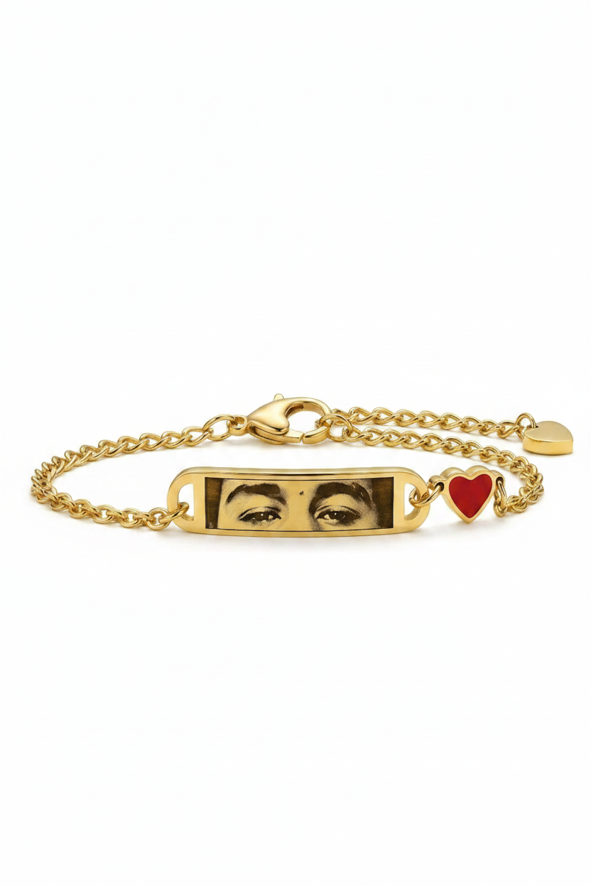 Pulsera con dije de corazon
