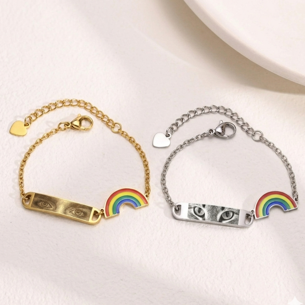 Pulsera dije de arcoiris