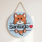 Cartel de animalito con nombre